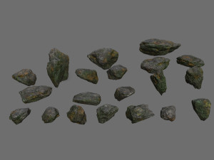 Cliff rocks 3D Model