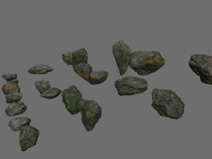 Cliff rocks 3D Model