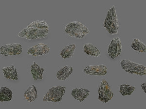 Cliff rocks 3D Model