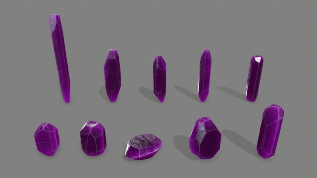 Crystal set Modelo 3D .c4d .max .obj .3ds .fbx .stl .blend 