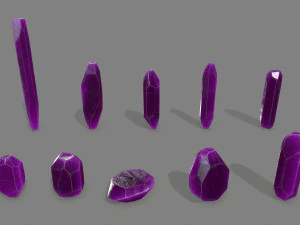 Crystal set 3D Model