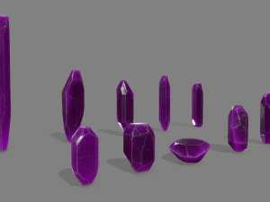 Crystal set 3D Model