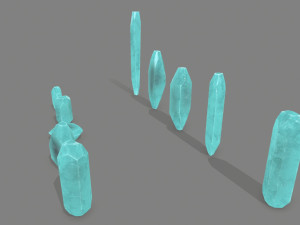 Crystal set 3D Modell