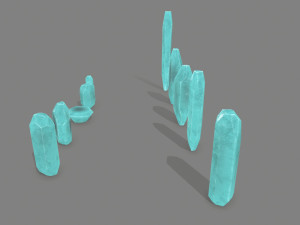 Crystal set 3D Modell