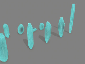 Crystal set 3D Modell