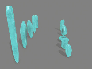 Crystal set 3D Modell