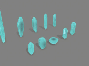 Crystal set 3D Modell