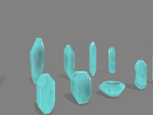 Crystal set 3D Modell