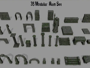 Ruin set 3D Model