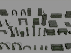 Ruin set 3D 模型