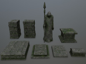 Ruin set 3D 模型