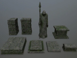 Ruin set 3D Model