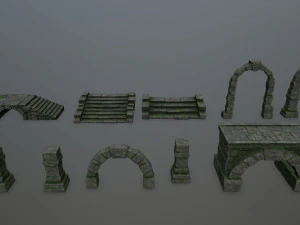Ruin set 3D Model