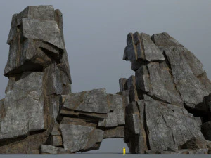 Cliff rocks 3D Model