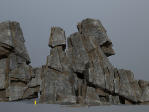 Cliff rocks 3D Model