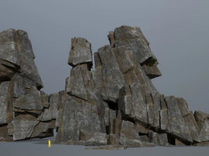 Cliff rocks 3D Model