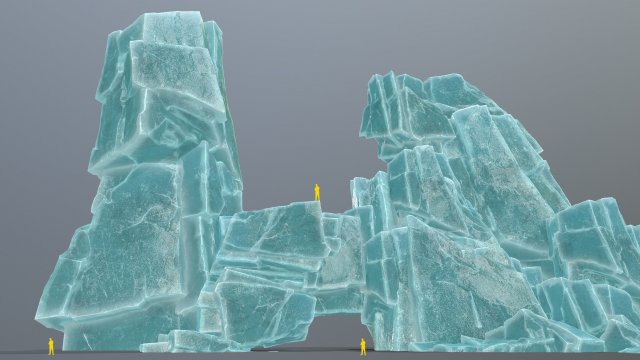 Ice rocks 3Dモデル .c4d .max .obj .3ds .fbx .stl .blend 