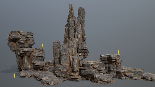 Cliff rocks Modèle 3D .c4d .max .obj .3ds .fbx .stl .blend 