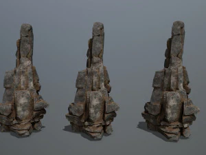Cliff rocks 3D Model