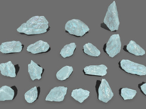 Crystal rocks 3D 모델