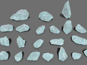 Crystal rocks 3D Model
