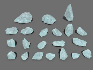 Crystal rocks 3D Model