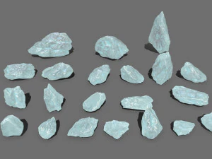 Crystal rocks 3D Model