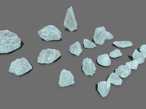 Crystal rocks Model 3D