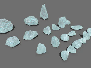 Crystal rocks 3D Model