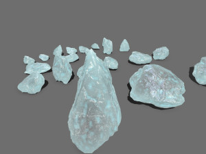 Crystal rocks Model 3D