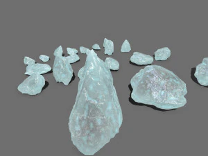 Crystal rocks 3D Model