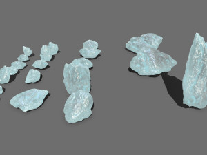 Crystal rocks Model 3D