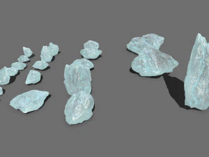 Crystal rocks 3D Model