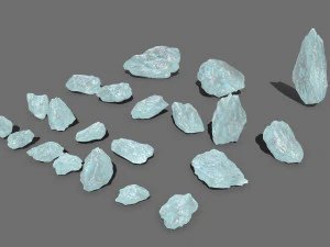 Crystal rocks 3D Model