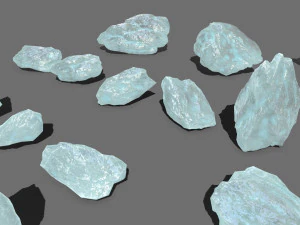 Crystal rocks 3D Model