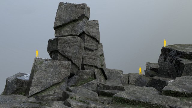 Free Rock 3D Model .c4d .max .obj .3ds .fbx .stl .blend 