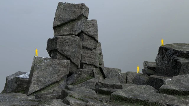 Free Rock 3D Model .c4d .max .obj .3ds .fbx .stl .blend 