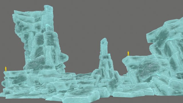Ice rocks 3Dモデル .c4d .max .obj .3ds .fbx .stl .blend