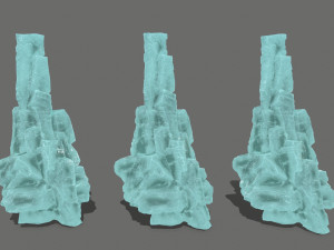 Ice rocks 3Dモデル