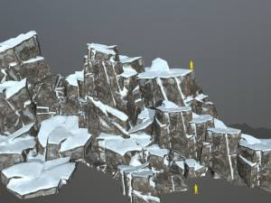 Snow rocks Modelo 3D