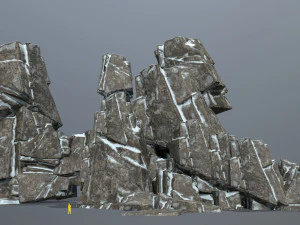 Snow rocks 3D Model