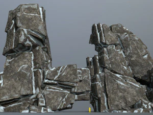 Snow rocks 3D Model