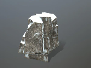 Snow rocks 3D Model