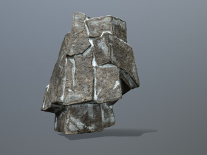 Snow rocks Modello 3D