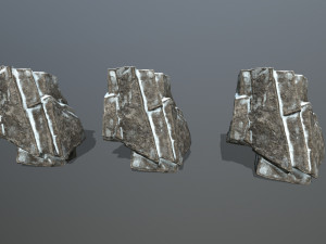 Snow rocks Modello 3D