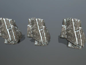 Snow rocks 3D Model