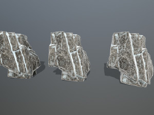 Snow rocks Modello 3D