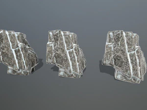 Snow rocks 3D Model
