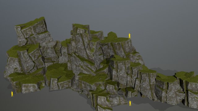 Cliff rocks 3D-Modell .c4d .max .obj .3ds .fbx .stl .blend 