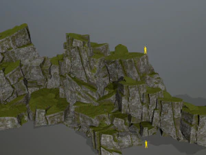 Rocas del acantilado Modelo 3D